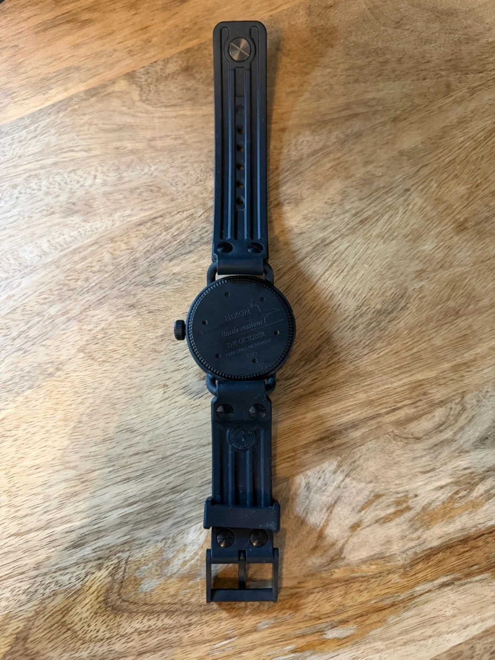 Nixon The October Black Watch with Gold Accents